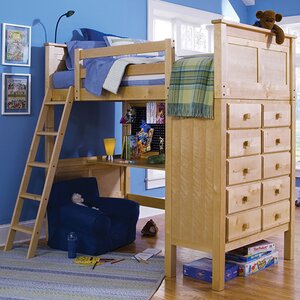 Zoomie Kids Sandisfield Twin Loft Bed With Dresser Wayfair