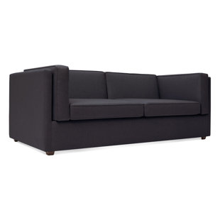 Modern Contemporary Navy Blue Velvet Sleeper Sofa Allmodern Quickview