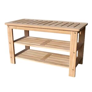D-Art Collection Wood Storage Bench