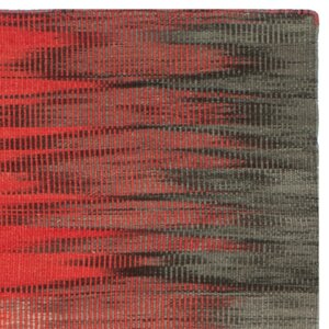 Amerina Hand-Woven Red/Charcoal Area Rug