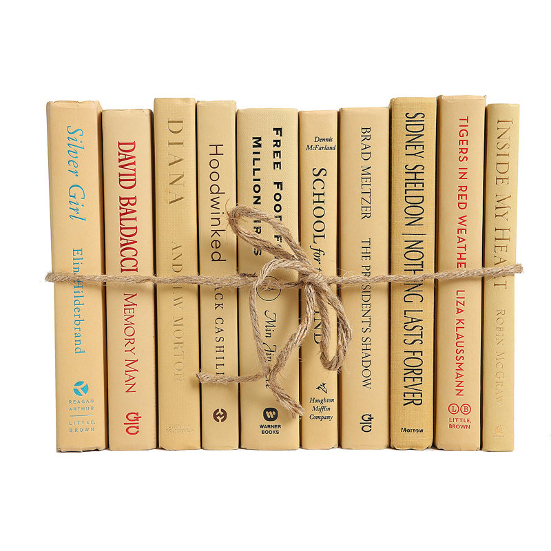Booth Williams Authentic Decorative Books By Color Modern Authentic Decorative Books By Color Modern Sandalwood Colorpak 1 Linear Foot 10