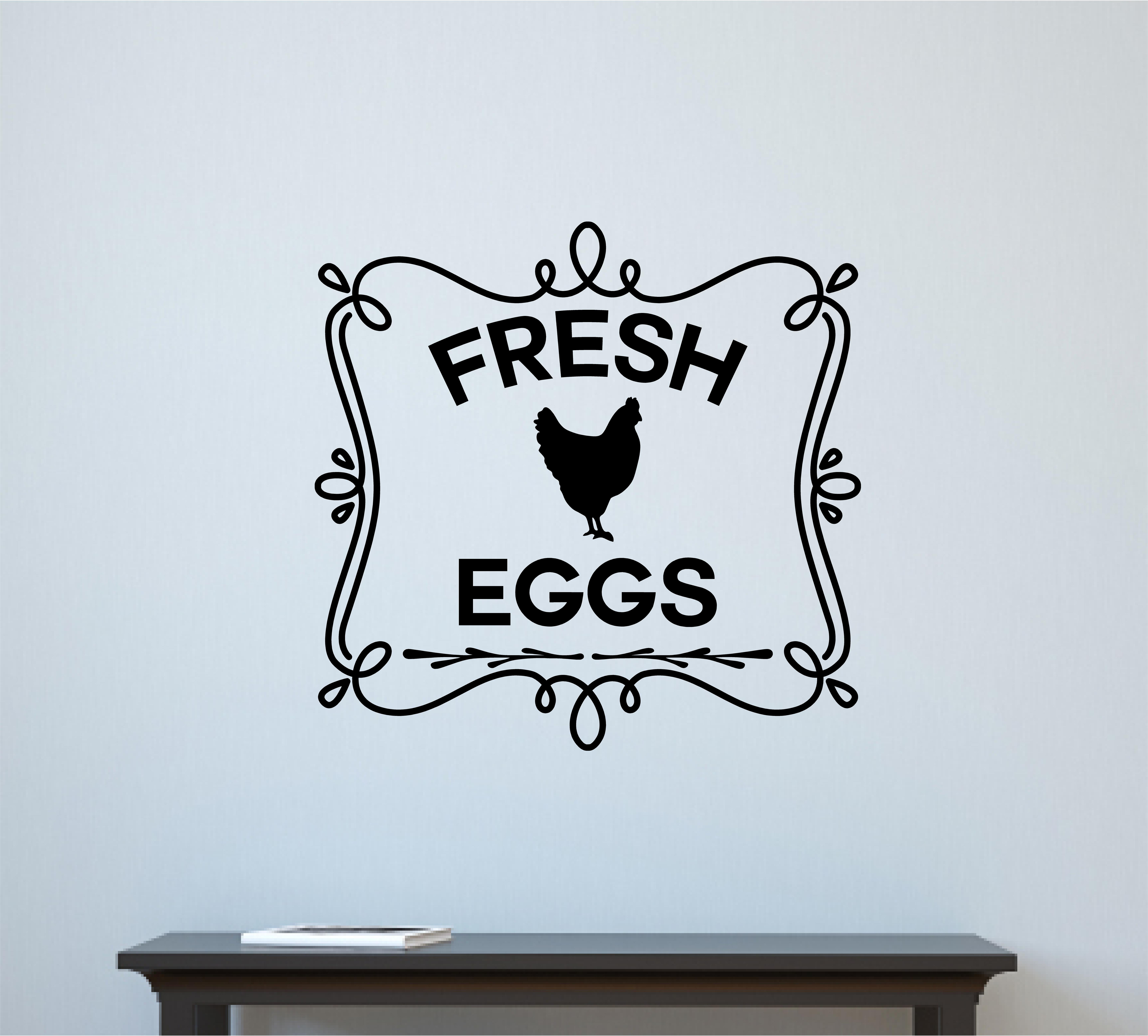 Gracie Oaks Madrigal Fresh Eggs En Coop Farm Country Decor Gracie Oaks Madrigal Fresh Eggs En Coop Farm Country Decor Vinyl Wall Decal Wayfair