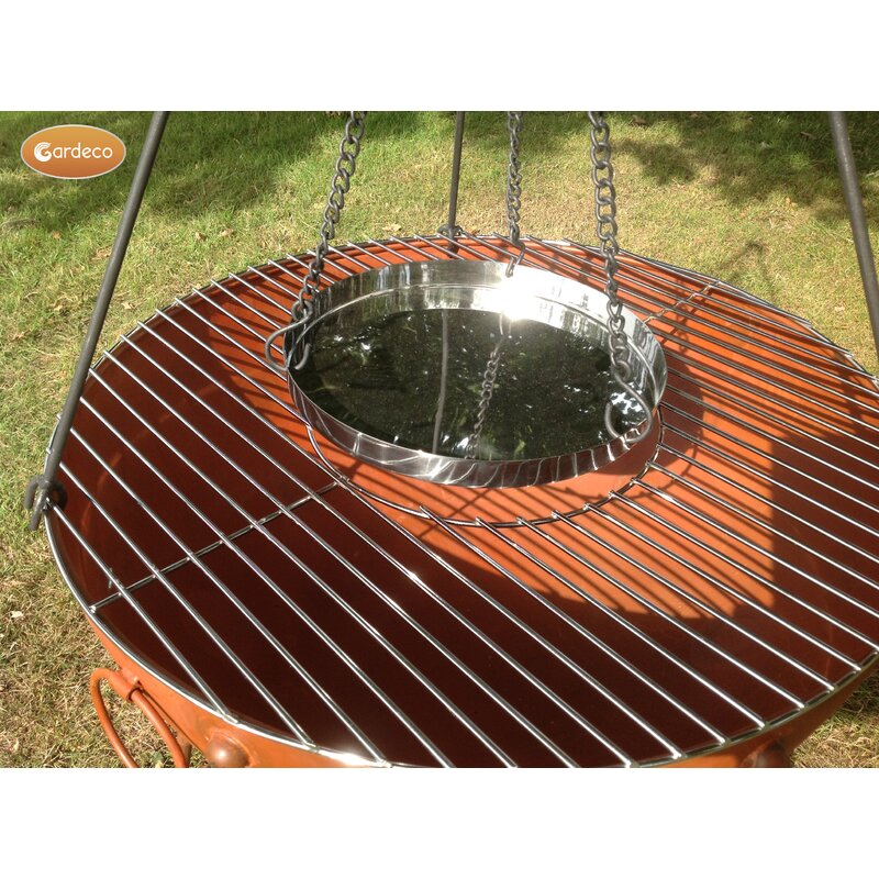 Gardeco Theydon Kadai Steel Wood Burning Fire Pit Wayfair