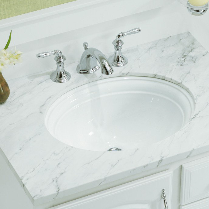 K 2336 0 Kohler Devonshire Ceramic Oval Undermount Bathroom Sink Devonshire Ceramic Oval Undermount Bathroom Sink With Overflow