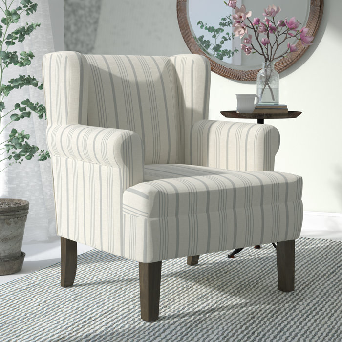 Laurel Foundry Modern Farmhouse London Rolled Wing back Chair ... Laurel Foundry Modern Farmhouse London Rolled Wing back Chair ...