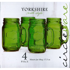Yorkshire 17.5 oz Mason Jar Mug (Set of 4)