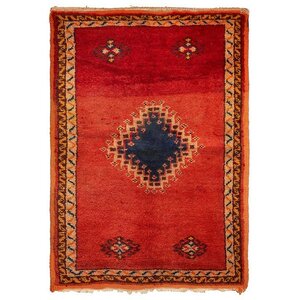 Berber Kilim Hand-Woven Red Area Rug