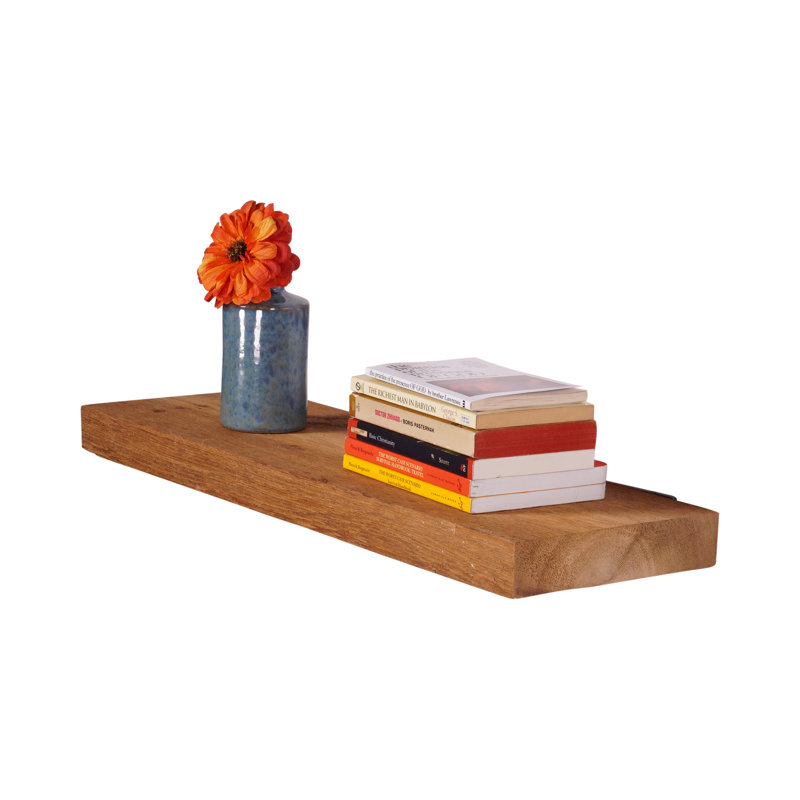 Sharri Rough Cedar True Floating Shelf & Reviews Birch Lane