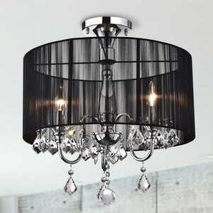 3-Light Semi Flush Mount