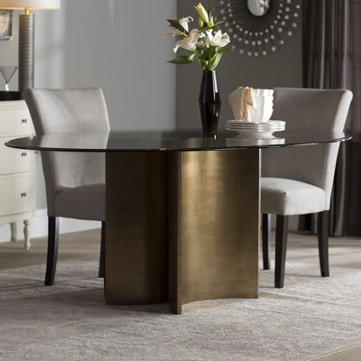 Download Orren Ellis Glass Dining Table
