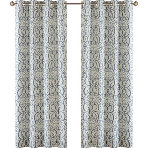 Manda Damask Max Blackout Grommet Single Curtain Panel