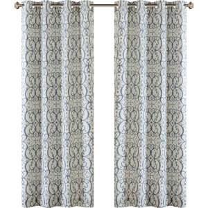 Manda Damask Max Blackout Grommet Single Curtain Panel