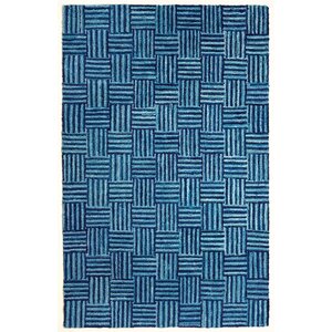 Armer Hand-Tufted Blue Area Rug