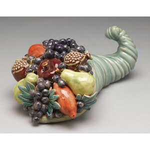 Ceramic Horn of Plenty Sculpture