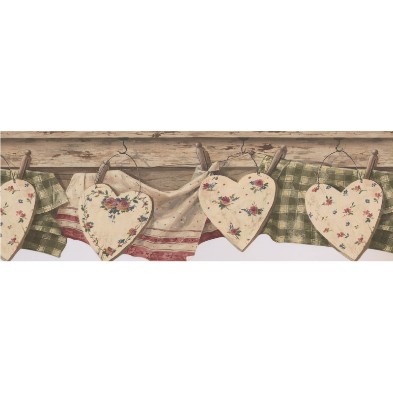 August Grove Bouvier Farmhouse Style Vintage Kitchen Clothes Drying August Grove Bouvier Farmhouse Style Vintage Kitchen Clothes Drying On Line 8 L X 180 W Wallpaper Border Wayfair Ca