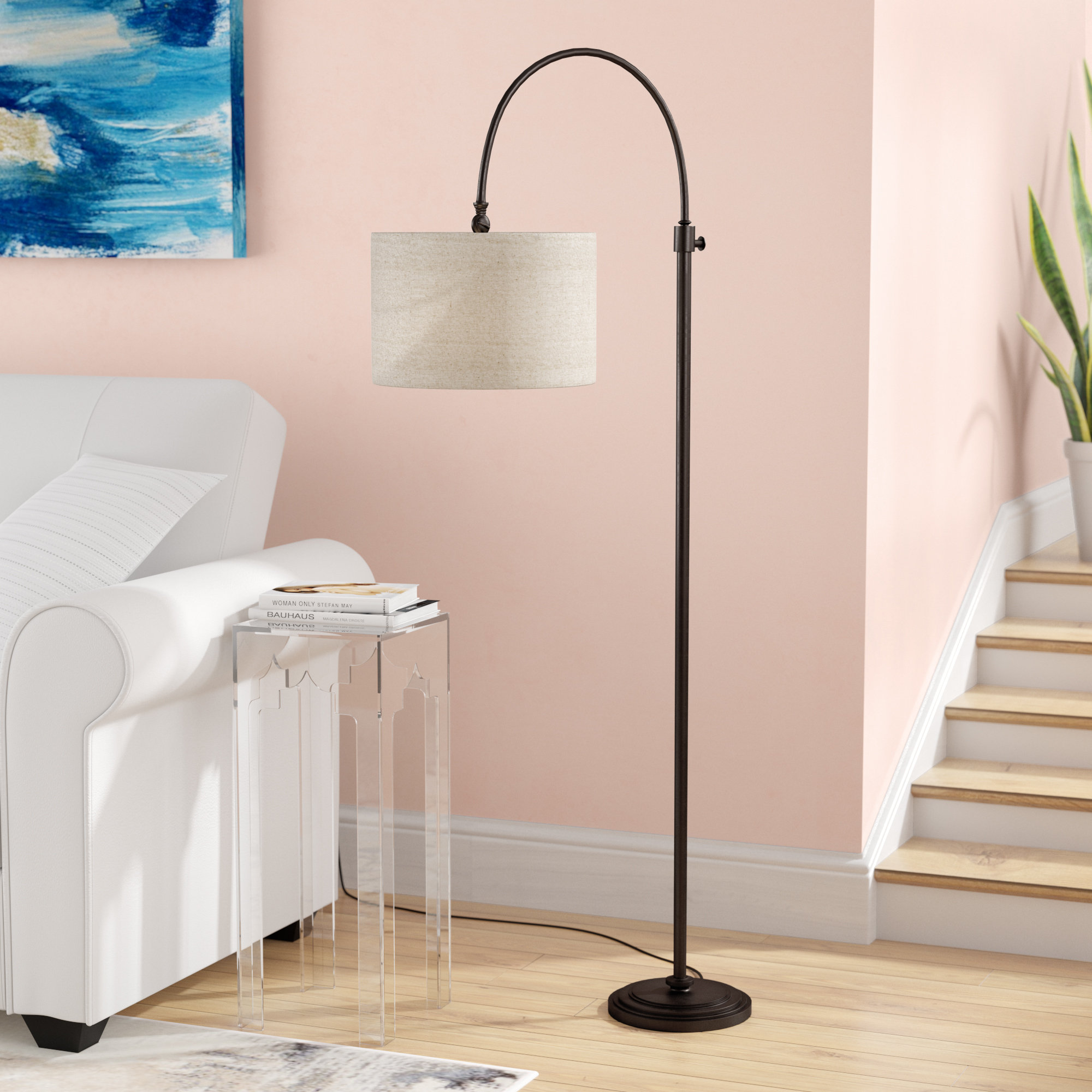 Tristan 58 Arched Arc Floor Lamp Reviews Birch Lane