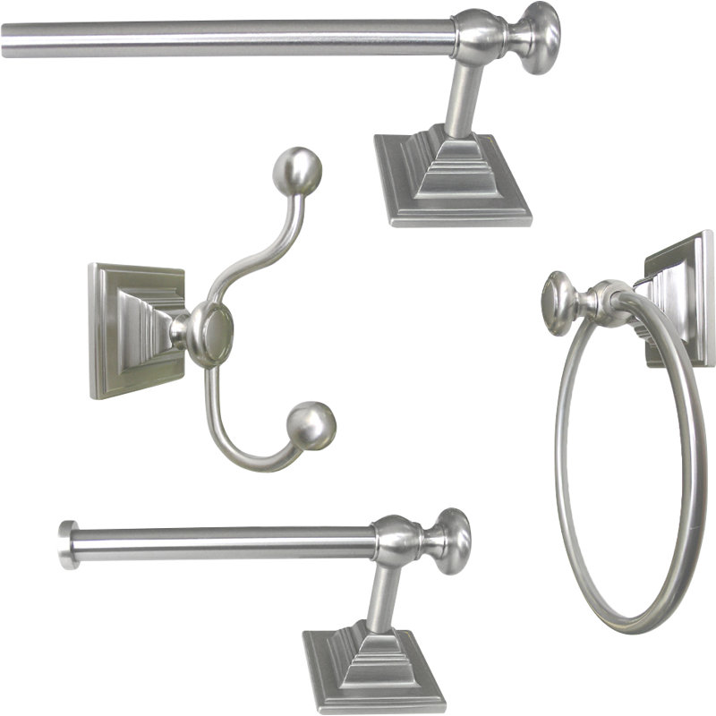 Jollen Home Creation Madison 4 Piece Bathroom Hardware Set & Reviews