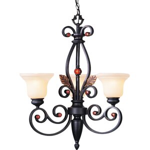 Browns 3-Light Shaded Chandelier