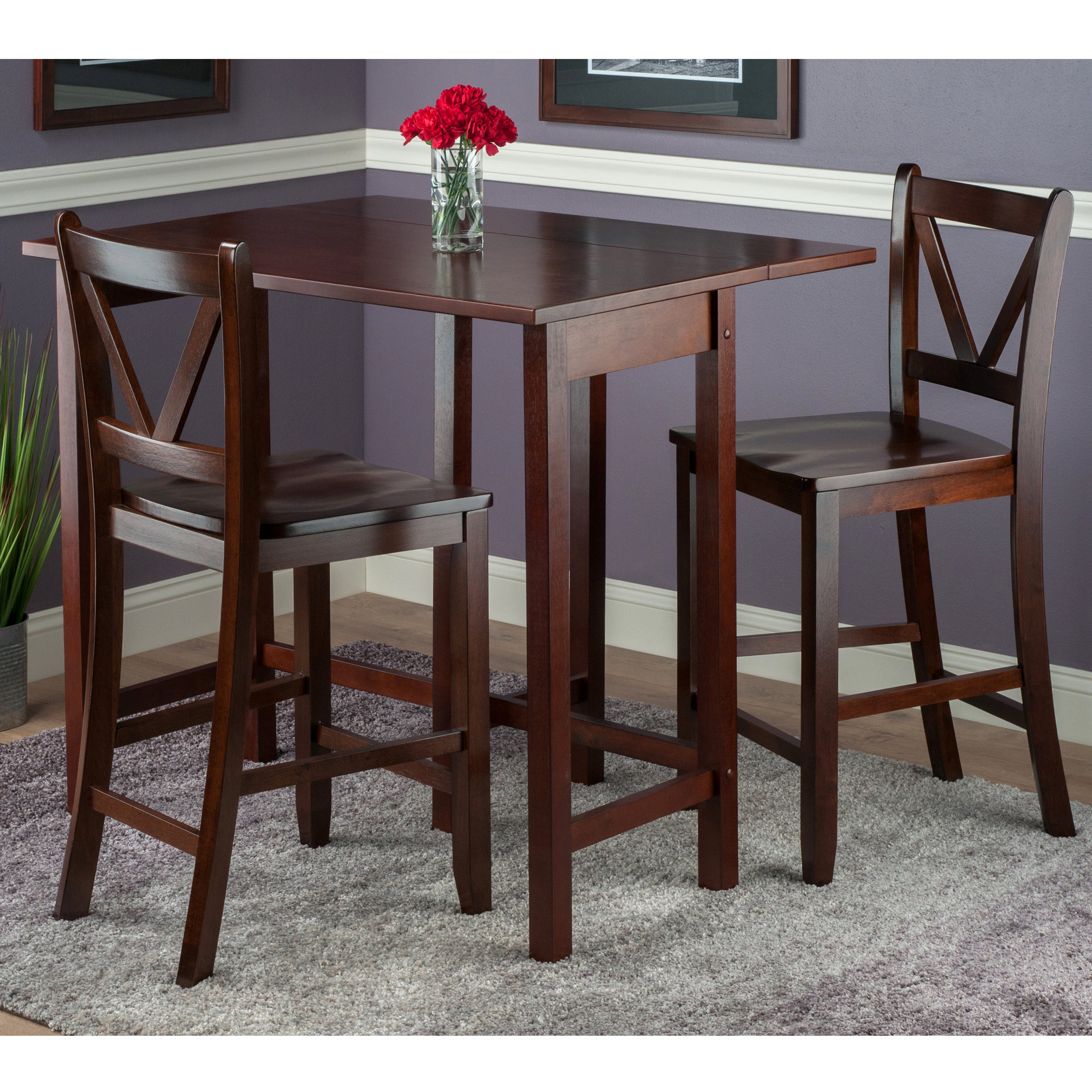 Winsome Lynnwood 3 Piece Dining Set Reviews Wayfair