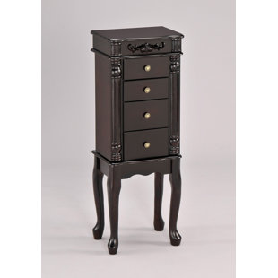 Jewelry Armoires You Ll Love Wayfair Tiana Jewelry Armoire With Mirror