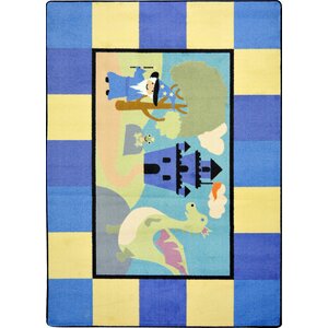 Blue/Yellow Area Rug