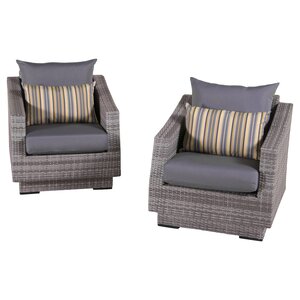 Alfonso Club Chair with Cushions (Set of 2)