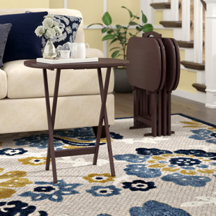 Tv Trays You Ll Love Wayfair Susie Accent Tv Tray Table Set Of 4