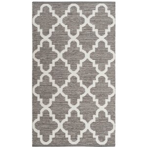 Elianau00a0 Hand-Woven Gray/Ivory Area Rug