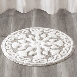 Cisco Medallion Geometric Cotton Tufted Bath Rug