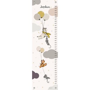 Flying Away Personalized Canvas Growth Chart