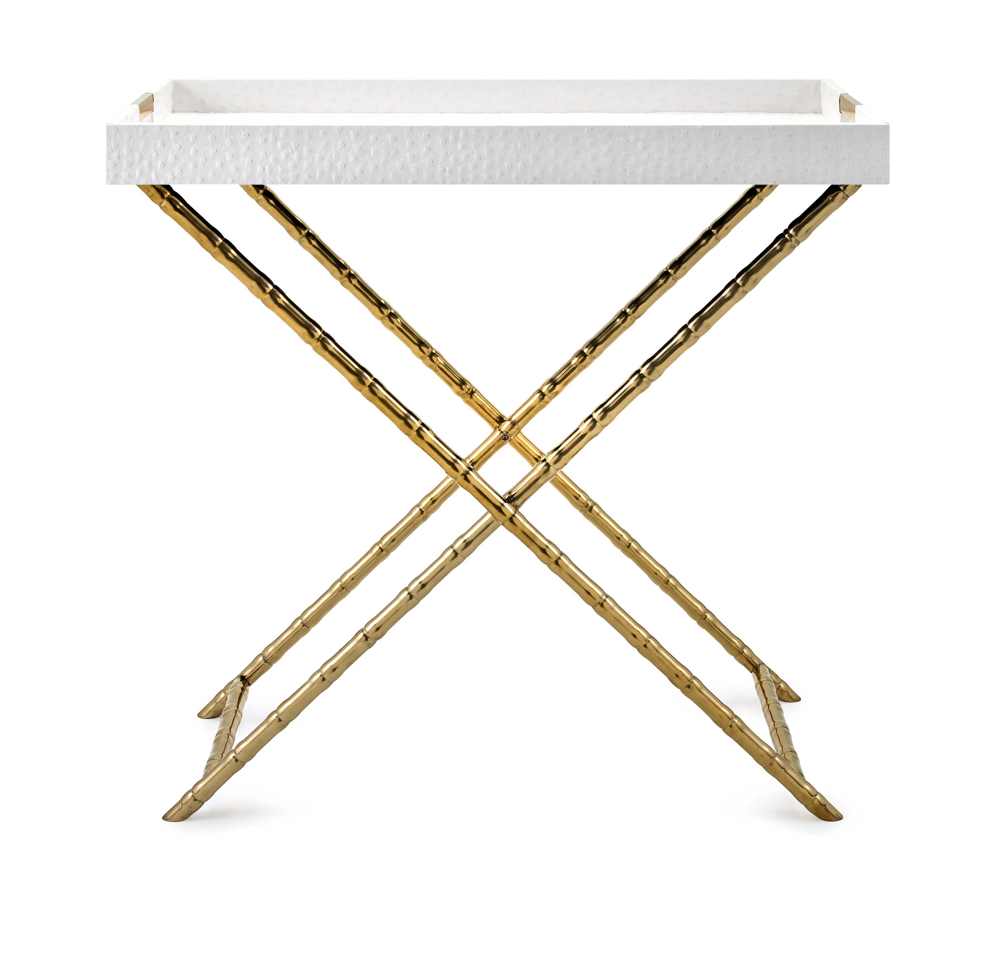 Everly Quinn Dylan Stainless Steel Tray Table Wayfair
