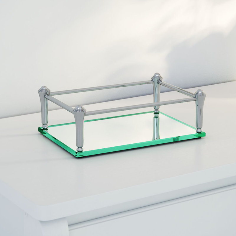 Bathroom Mirror Tray alcott hill evers square vanity mirror tray with rails & reviews Bathroom Mirror Tray alcott hill evers square vanity mirror tray with rails & reviews
