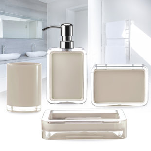 Taupe Bathroom Accessories Wayfair