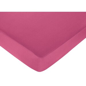 Hot Dot Solid Fitted Crib Sheet