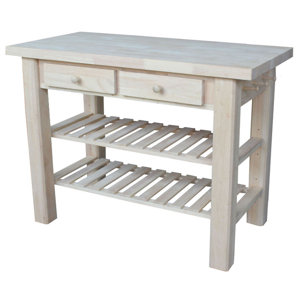 Rathbone Kitchen Island with Butcher B..
