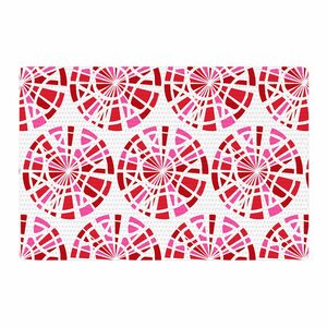 Patternmuse Precious Ruby Illustration Red/Pink Area Rug