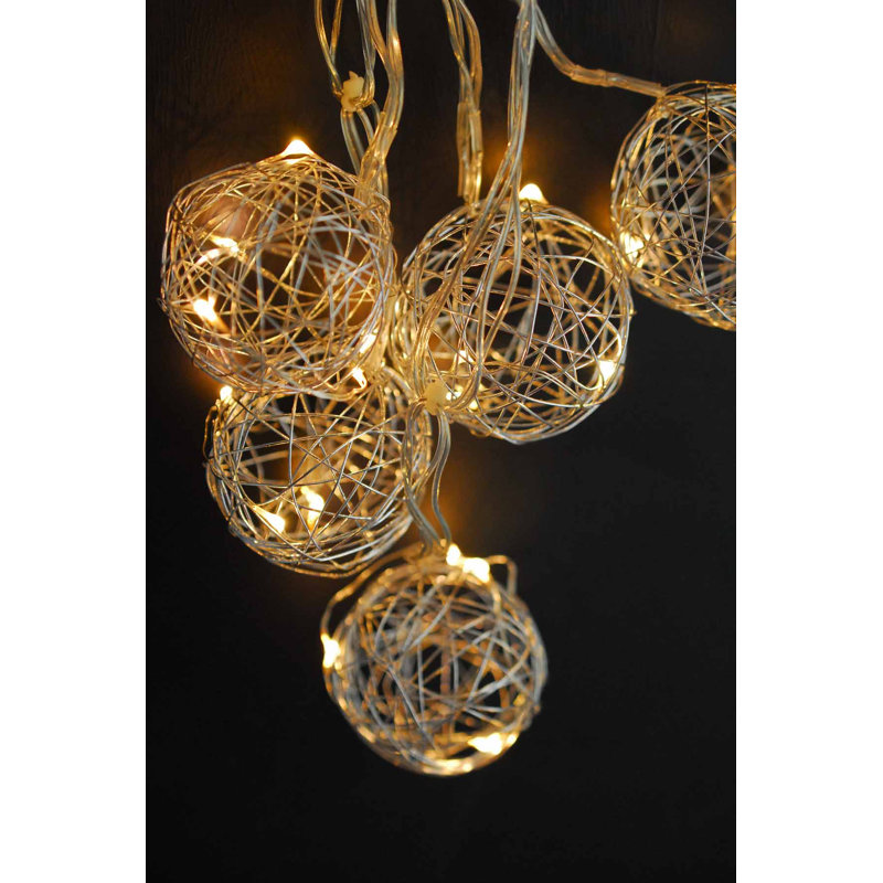 The Holiday Aisle Led Wire Ball Battery Operated String Lights The Holiday Aisle Led Wire Ball Battery Operated String Lights Reviews Wayfair