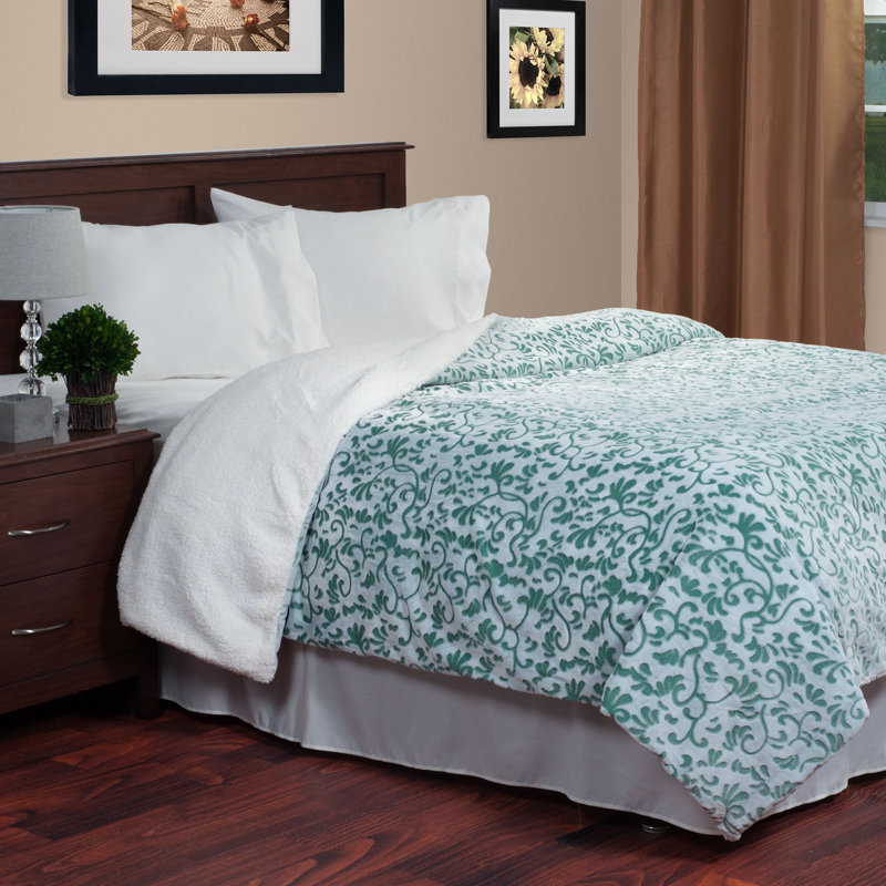 Lavish Home Botanical Etched Blanket & Reviews Wayfair