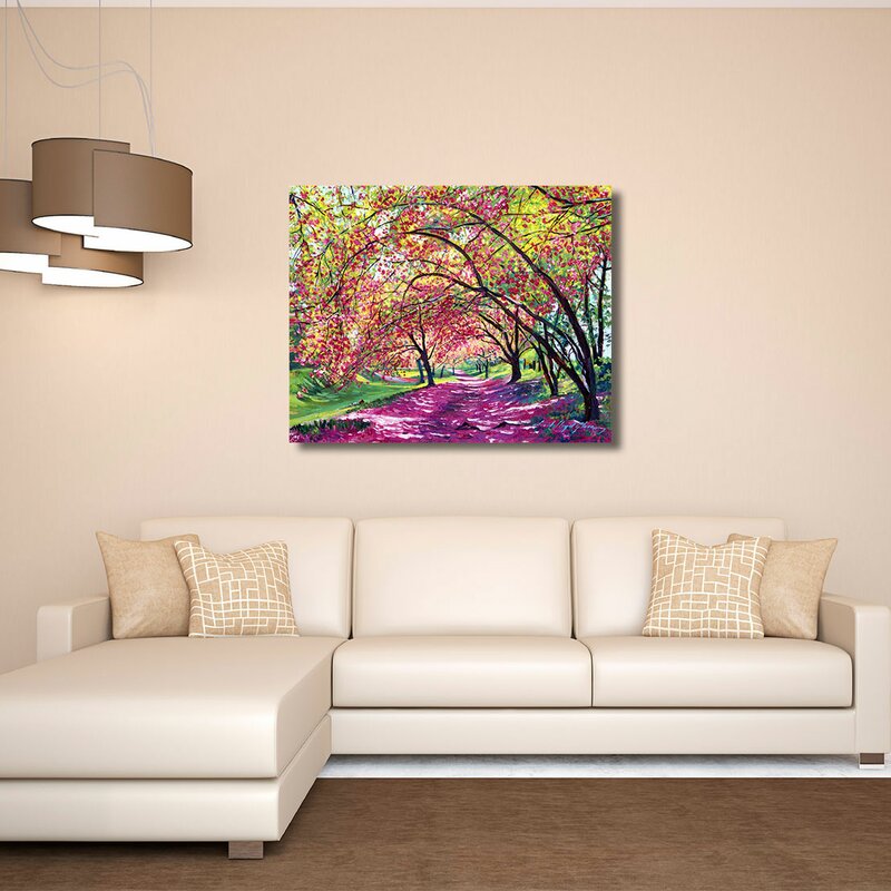 PTM Images Tree Pathway Painting Print on Wrapped Canvas & Reviews ...