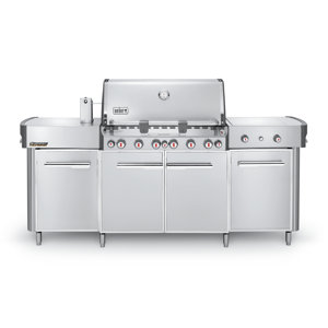 Summitu00ae Center 6-Burner Natural Gas Grill with Smoker