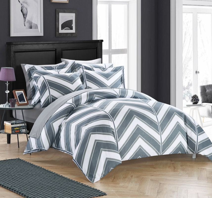 Chic Home Piper Reversible Duvet Cover Set & Reviews Wayfair