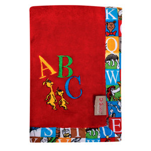 Dr. Seuss Alphabet Seuss Framed Fleece Baby Blanket