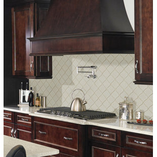 Arabesque Tile You Ll Love Wayfair Arabesque 10 83 X 15 5 Ceramic Mosaic Tile In Antique White