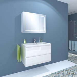 Melanie 3 Piece Bathroom Furniture Set von Belfr..
