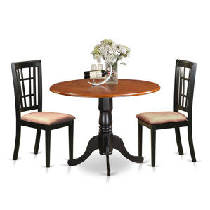 3 Piece Dining Set by East West Furniture