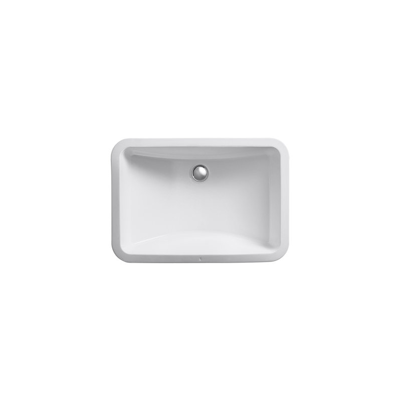 Ladena Ceramic Rectangular Undermount Bathroom Sink With Overflow Ladena Ceramic Rectangular Undermount Bathroom Sink With Overflow