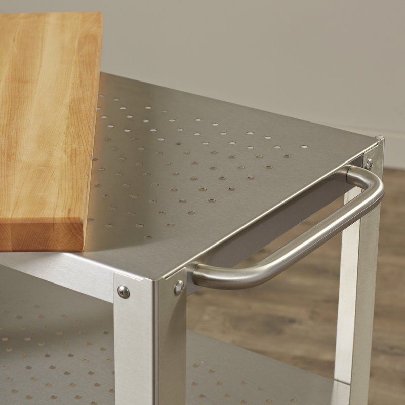 John Boos Cucina Americana Kitchen Cart with Butcher Block Top & Reviews Wayfair