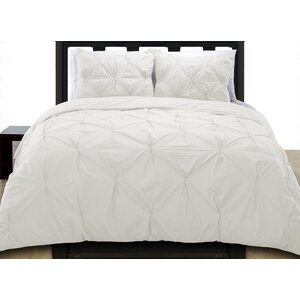 Cottonesque Pintuck Duvet Cover Set