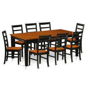 Loraine 9 Piece Dining Set by Red Barr..
