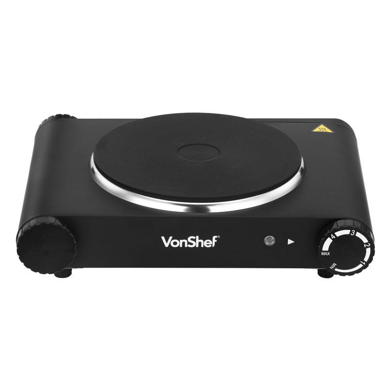 VonShef Premium Single Electric Hot Plate & Reviews Wayfair